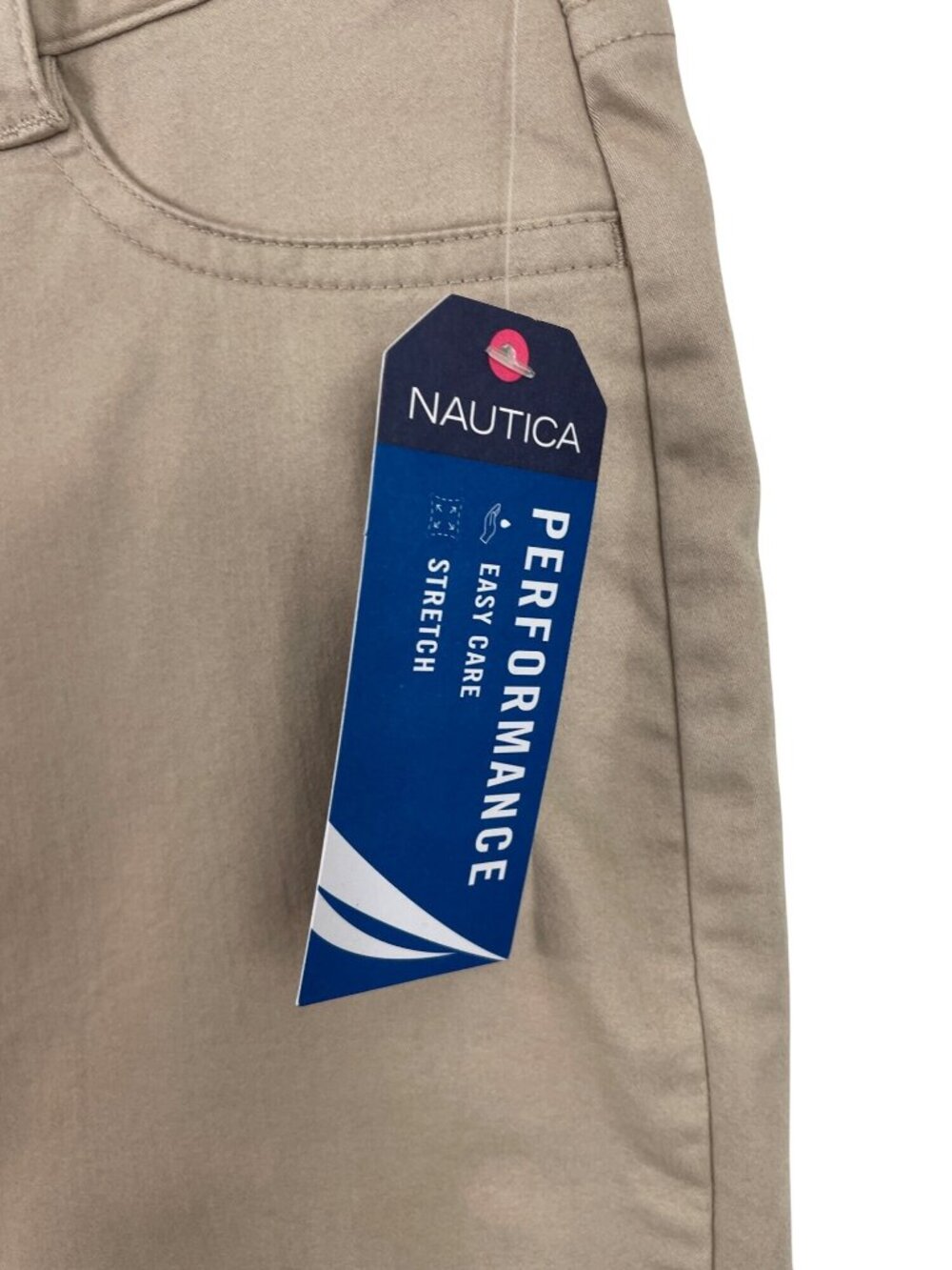 Nautica School Uniform Stretch Bermuda Khaki Shorts Girls Size 15 - Picture 5 of 12